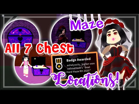 Maze All 7 Chest Locations Hidden Walls Royale High Guide 2020 Youtube - roblox royale high halloween maze guide