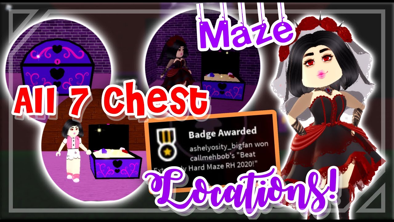 *MAZE!* All 7 Chest Locations! Hidden Walls! | Royale High Guide 2020 ...