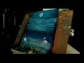 Pintura Mar - Sub aquático - Lua cheia #04 ( Speed Painting underwater - Sea - Moon )