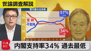 支持率34％　過去最低で総裁選論【与党キャップ武部慎一の世論調査解説】（2021年7月26日）