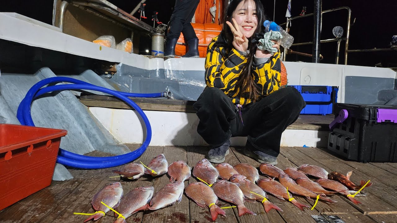 꽃낚 안경섬 타이라바 또와찌이 (사천한사리피싱)