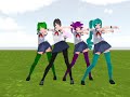 MMD Bibbidiba Ayano Aishi Koharu Hinata Kokona Haruka &amp; Saki Miyu