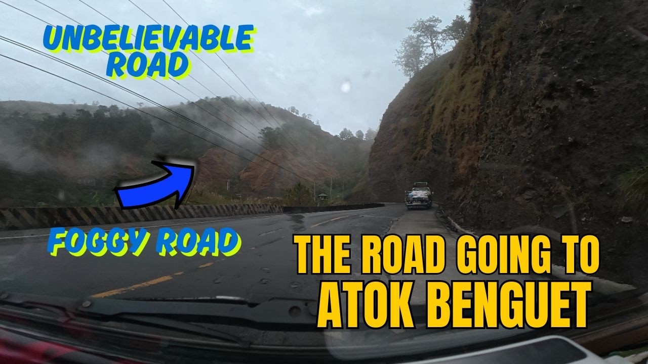 Matarik zigzag at foggy na daan papuntang Atok Benguet unbelievable road / Winter feels campsite
