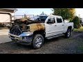 Rebuilding 2018 GMC Sierra 3500HD Z71/ROLLED/  INSANELY DAMAGED prt 2