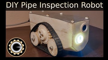 DIY pipe inspection robot built from scratch in action