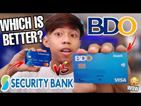WHICH BANK IS BETTER? BDO VS SECURITY BANK | MABABANG INTEREST NA BANGKO | PILIPINAS BDO CREDIT CARD