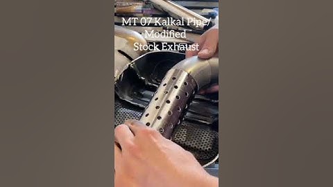 Yamaha Mt 07 exhaust modification, open pipe