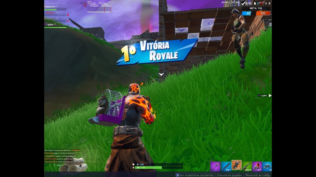 Testando Fortnite 8º TEMPORADA AMD HD 6570, AMD FX 4300.