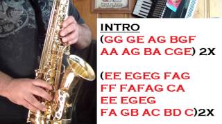 Video thumbnail of "EL CHICLE SE ME PEGO - TUTORIALES PARA EL SAX ALTO - SANTIAGO PACHECO"