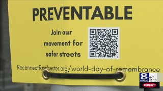 Memorial installed for Rochester pedestrian killed in 2025