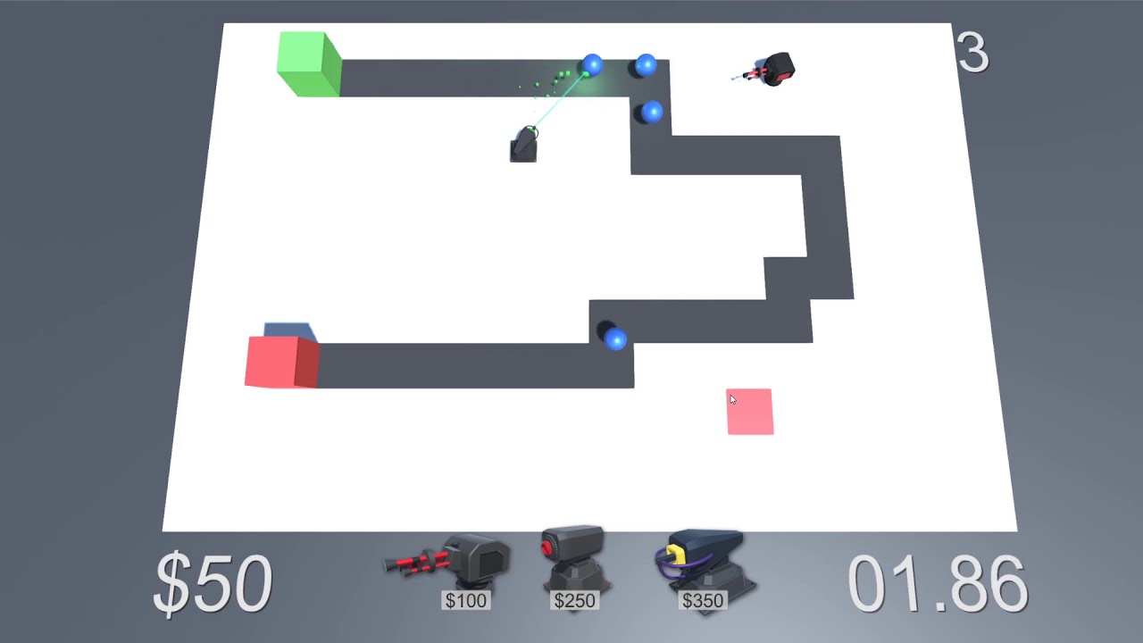 New 3D Tower Defense Project - YouTube