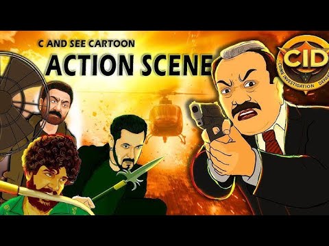 Best Cartoon Action Compilation | C And see highlights ft. CID Cartoon ...
