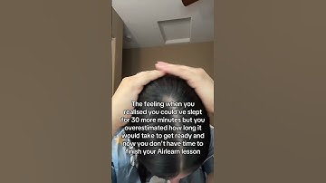 beauty sleep or a language streak… or at least I tried 😭⏰ #airlearn #ad