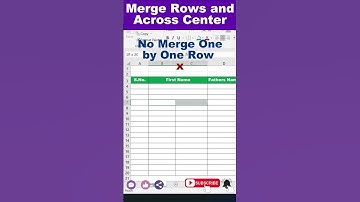 Merge Cells in Excel | Amazing Excel tricks | excel shortcut keys | #excel  #exceltricks #shorts