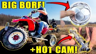 We added a BIG BORE and CAM to our 400EX (Results SHOCKED US!) - Quad Warz S1 E2