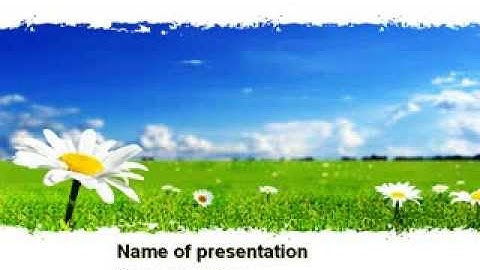 Spring Field PowerPoint Template by PoweredTemplate.com