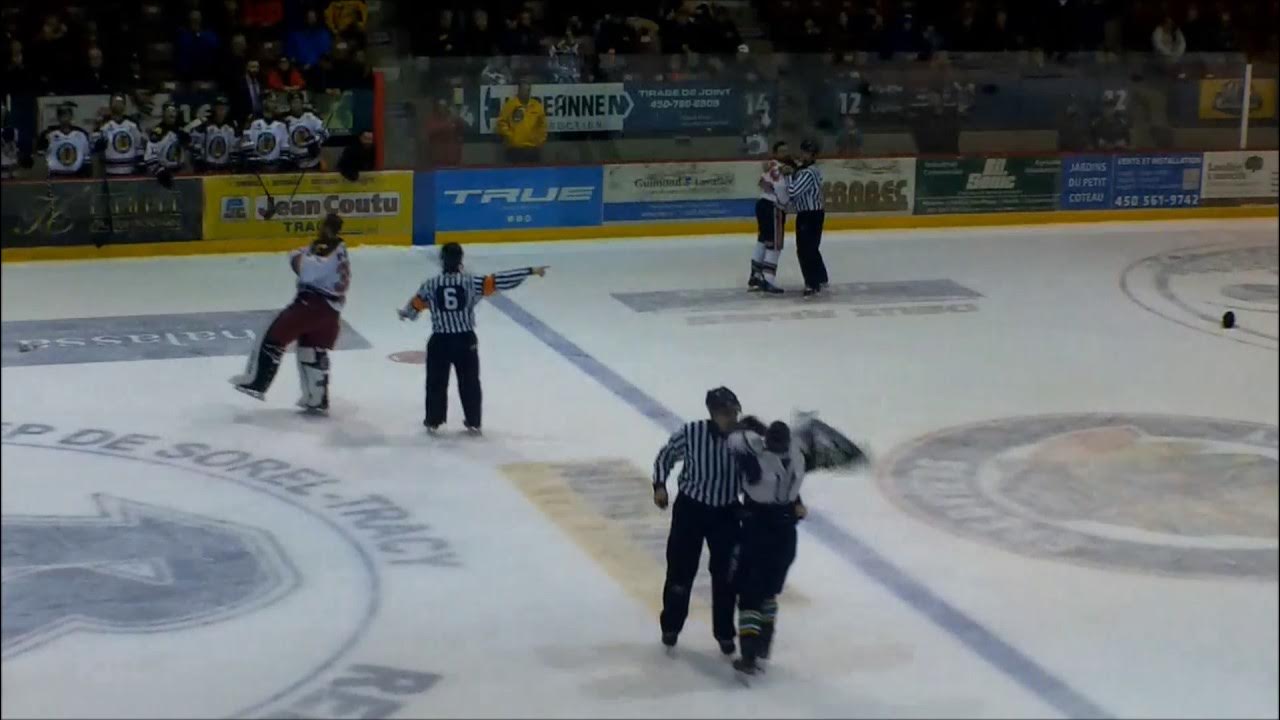 LineBrawl Éperviers de SorelTracy vs 3L de RivièreduLoup 111116