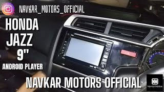 HONDA JAZZ 9' BLAUPUNKT ANDROID PLAYER FITTING BY NAVKAR MOTORS.VADODARA,M. 8140807082