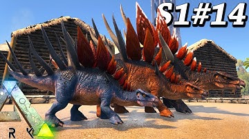 3x COLOR MUTATIONS ON KENTRO + WORKING ON THE ROOF OF THE BASE Ark Survival Evolved The Center Ep14