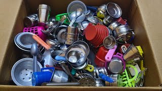 Mini Kitchen Set Collection For Kids Playing Unboxing Kids Kitchen Set