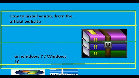 How to download Winrar on windows 7 / windows 10 (From the official website)