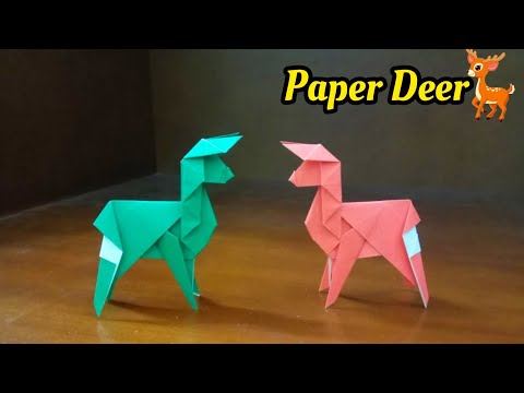 Video: How To Make A Paper Deer