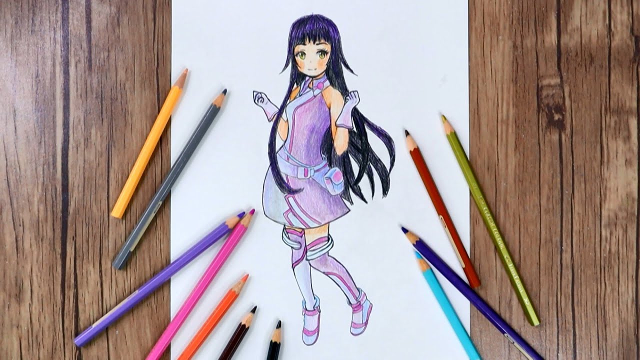 How To Draw Anime Hair Girl Long Anime Drawing For Beginne…