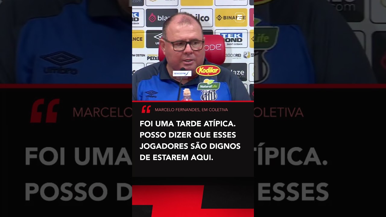 Treinador do Santos falou após levar 7 a 1 do Inter no Brasileirão #shorts