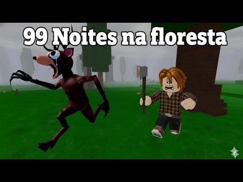 99 noites na floresta, no Roblox 