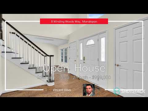 8 WINDING WOODS WAY, Manalapan, NJ home video tour