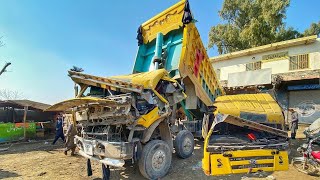 Amazing Repairing Process of accidental dumper Cabin in Local workshop ||