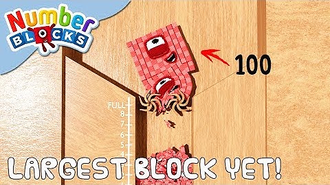 NUMBERBLOCKS | Oh No! Bad Day for 100! (OFFICIAL) | Shredding Simulation