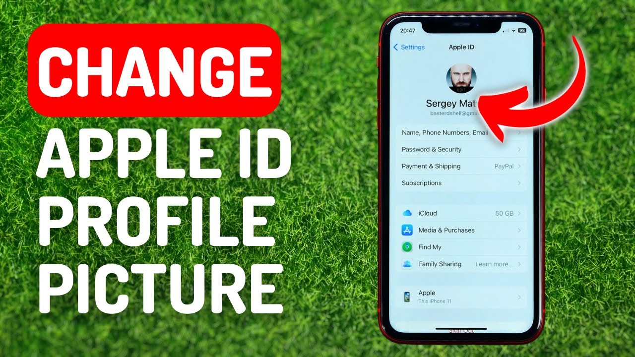 How to Change Apple ID Profile Picture - YouTube