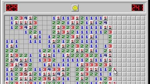 Minesweeper expert on Windows 2000