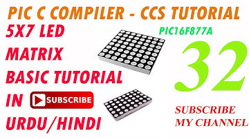 LED Dot Matrix Display Basic Tutorial - LED Matrix Complete in Urdu/Hindi