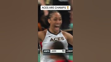 THE MOMENT THE ACES BECAME BACK-TO-BACK WNBA CHAMPIONS‼🏆