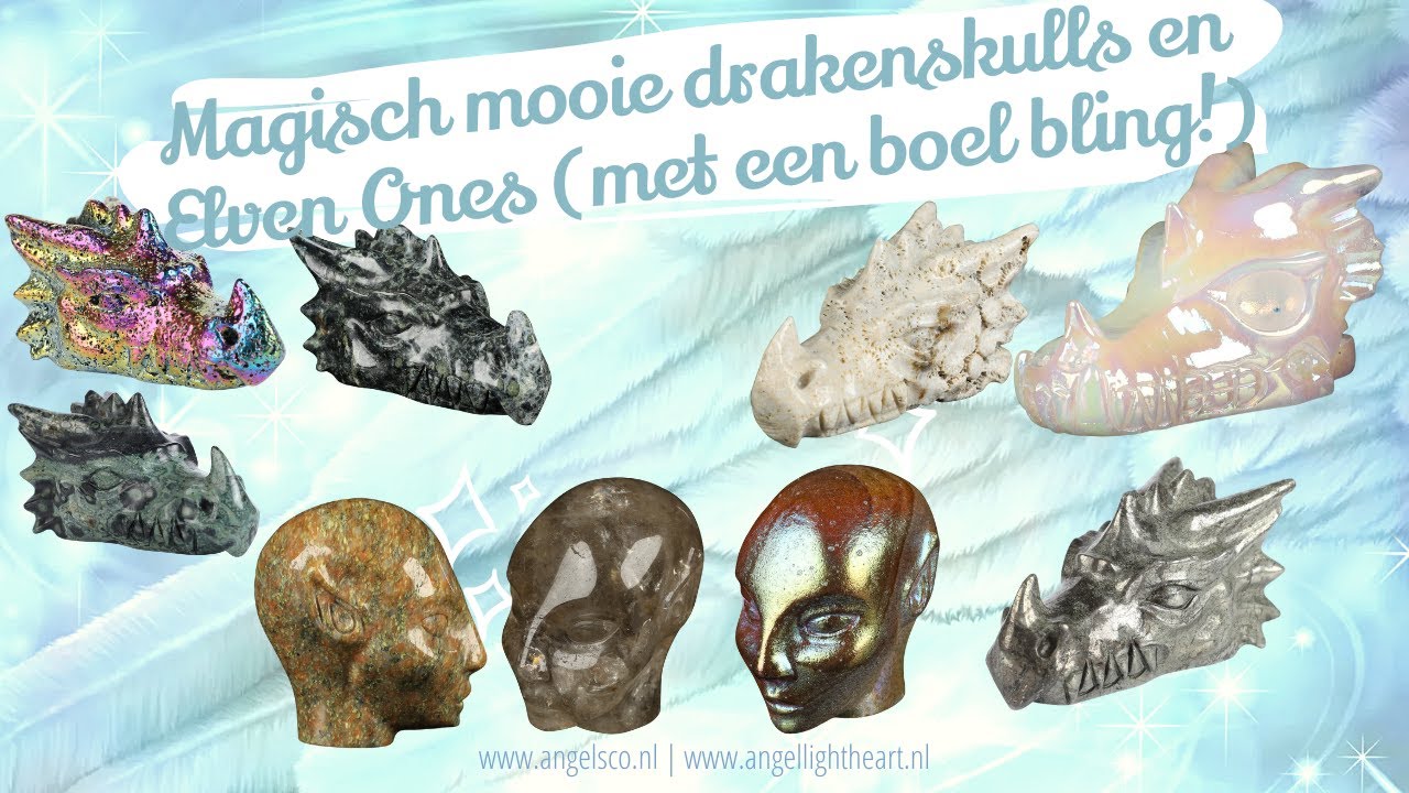 Nieuwe draken en elven ones bij angels.nl (met bling!)