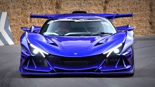 BLUE Apollo Intensa Emozione Hypercar MENTAL V12 SOUNDS!  Start Up, Revs & Accelerations!