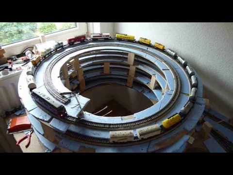Download Vlog2 Rhineland2 Train Layout - Helix with Catenary - Build and Test - YouTube