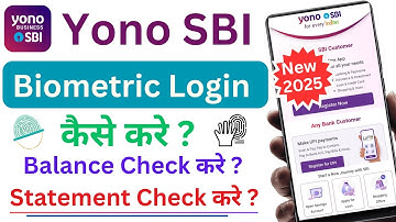 Yono Sbi Me Biometric Enable Kaise Kare | Sbi Bank Statement Kaise Nikale | Yono Sbi Biometric 😎😎 👈👈
