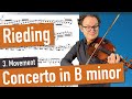 Rieding Concerto Op. 35 in B-minor 3. Movement, Violin Sheet Music, Piano Accompaniment, var. Tempi
