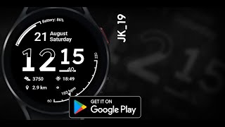 JK_19 Digital Hourglas [Multilingual Multicolor] Watch Face WEAR OS screenshot 4