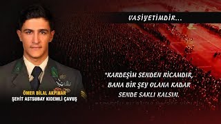 Afrin'de şehit olan Ömer Bilal Akpınar'ın vasiyeti! - Kanal D İle Günaydın Türkiye