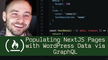 Populating NextJS Pages with WordPress Data via GraphQL (P5D12) - Live Coding with Jesse