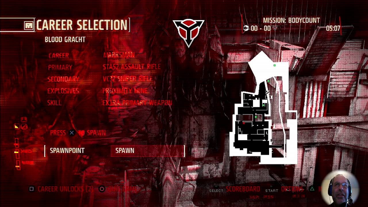 Killzone 3 PS4 Re master Simulation @60fps Live Face Cam on Blood Gracht