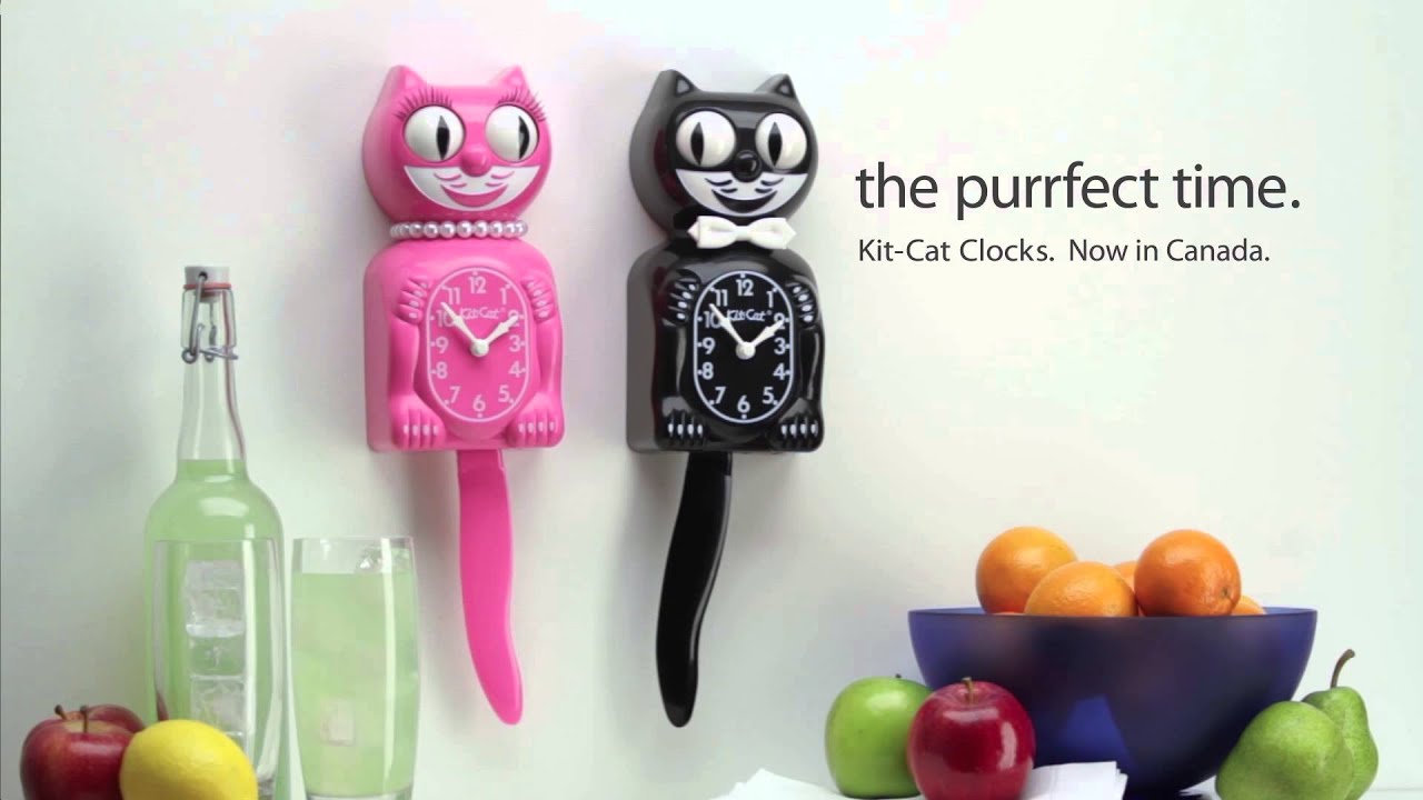 The Purrfect  Day  with Kit Cat Clocks YouTube