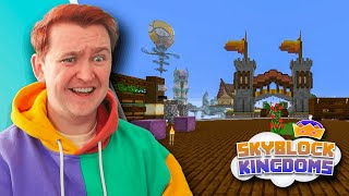 Smajor GETS BUILDING on SKYBLOCK KINGDOMS SMP!!