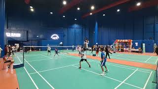 Tharavadu JP Cup 2 2024 #badminton #tournament - BDU13 QF - Omar / Justin vs Akilan / Manav