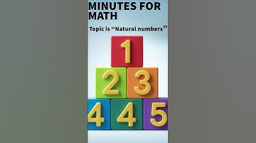 Exploring NATURAL NUMBERS in Just Minutes for Math #maths #math #mathematics