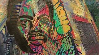Dirt Dawg And The Plunderphonices - Urban Jungle Cherry Blossom {EMF Graffiti Collage Mixed Media}